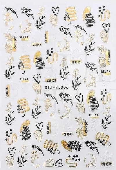 Selbstklebende Nagelsticker SJ006 - Deni Carte 88443 — Bild N1