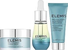 Gesichtspflegeset - Elemis The Pro-Collagen Skin Trio Treat (Balsam 15ml + Gesichtsöl 15ml + Creme 30ml) — Bild N2