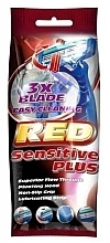 Einwegrasierer 3 St. - Mattes Red Sensitive Plus  — Bild N1