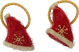 Düfte, Parfümerie und Kosmetik Weihnachts-Haarspange Weihnachtsmütze mit Ring rot - Lolita Accessories