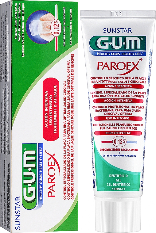 Zahnpasta Plaque Control - G.U.M Paroex — Bild N2