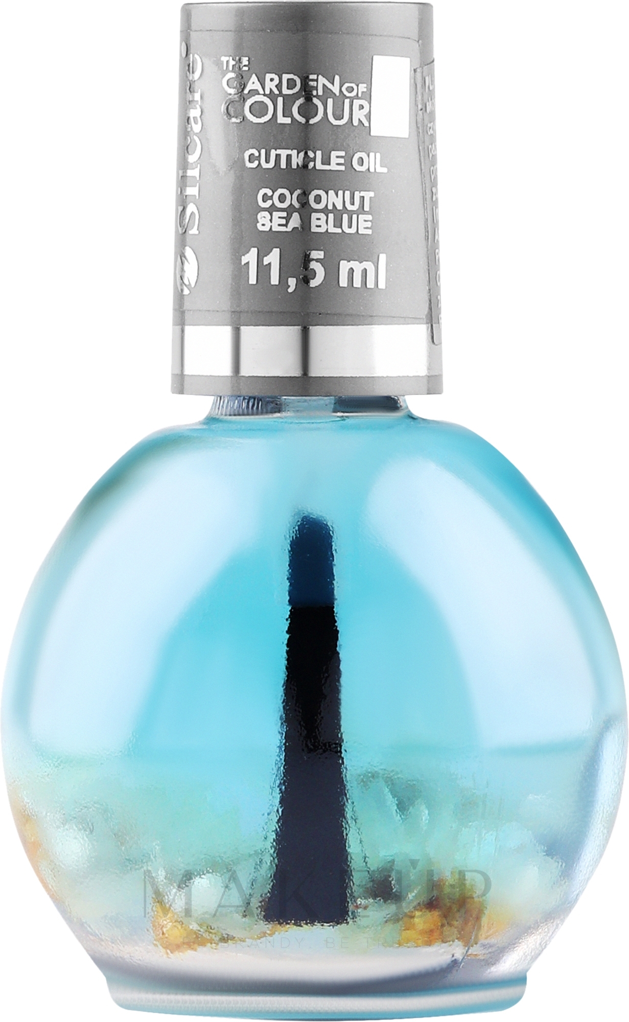 Nagel- und Nagelhautöl mit Blumen - Silcare Cuticle Oil Coconut Sea Blue — Bild 11.5 ml
