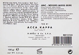 Seife Weißes Moos - Acca Kappa White Moss Soap  — Foto N6