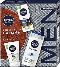 Set - NIVEA MEN Keep It Calm 2024 (Gesichtscreme/75 ml + Waschgel/100 ml + Duschgel/250 ml) — Bild N1