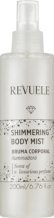 Schimmerndes Körperspray mit Gurkenextrakt - Revuele Shimmering Body Mist Silver — Bild N1