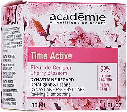Düfte, Parfümerie und Kosmetik Augenkonturcreme mit glättender Wirkung und Kirschblüten 25+ - Academie Time Active Cherry Blossom Dynastiane Eye First Care