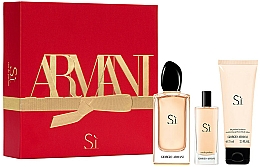 Giorgio Armani Si - Duftset (Eau de Parfum 100ml + Eau de Parfum 15ml + Körperlotion 75ml) — Bild N1