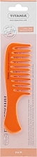 Haarkamm mit Griff 14,5 cm orange - Titania — Bild N1