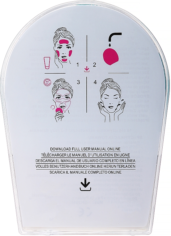 Gesichtsreinigungsbürste BR-030 rosa - Lewer Facial Cleansing Brush Pink — Bild N3