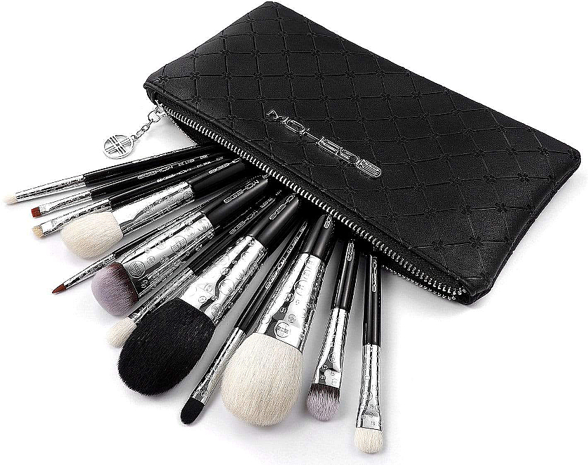 Make-up Pinselset 12-tlg. - Eigshow Luxe Series Classic Makeup Brush Kit Bright Silver — Bild N1