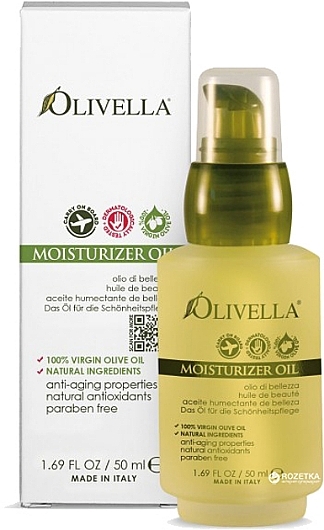 Feuchtigkeitsspendendes Öl für Gesicht und Körper  - Olivella All Natural Virgin Olive Oil Moisturizer — Bild N1