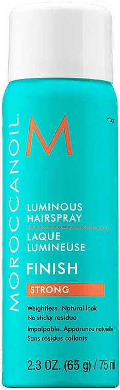 Haarlack mit Gloss-Effekt Starker Halt - Moroccanoil Luminous Hairspray Strong Finish — Bild N2