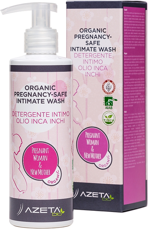 Intimschaum für Schwangere mit Inca-Inchi - Azeta Bio Organic Pregnancy-Safe Intimate Wash — Bild N1