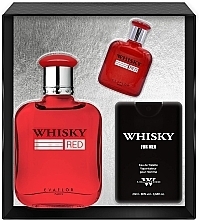 Düfte, Parfümerie und Kosmetik Evaflor Whisky Red For Men - Duftset (Eau de Toilette /100 ml + Eau de Toilette /20 ml + Eau de Toilette /7.5 ml) 