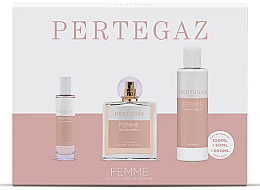 Saphir Parfums Pertegaz Femme - Duftset (Eau de Toilette 100ml + Eau de Toilette 30ml + Duschgel 200ml)  — Bild N1