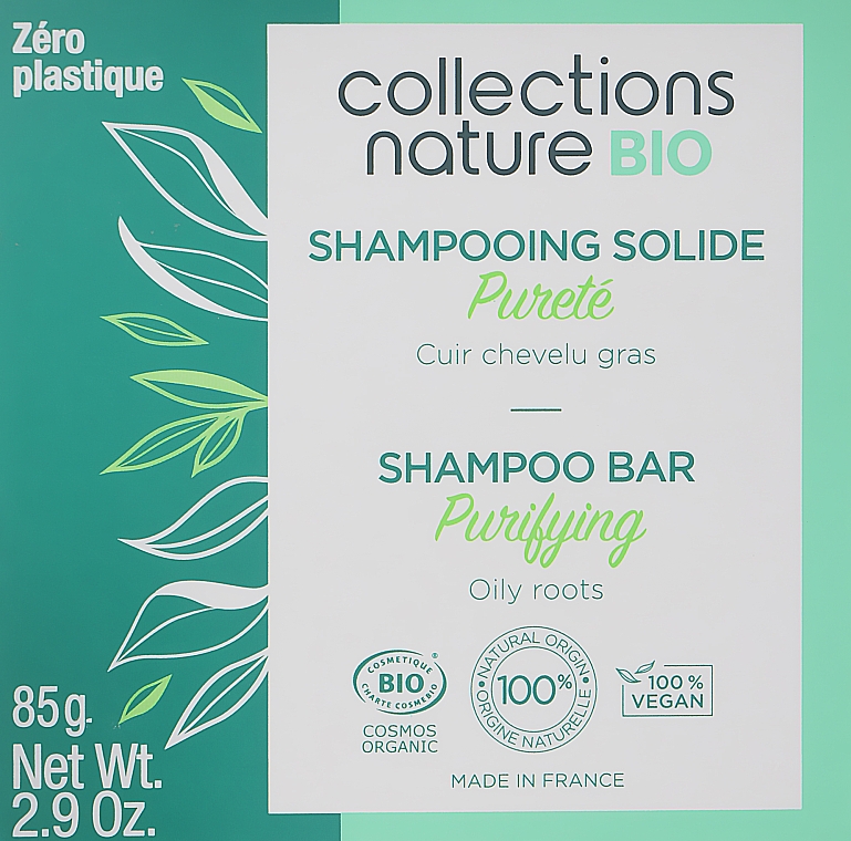 Festes reinigendes Shampoo - Eugene Perma Collections Nature Bio Organic Solid Shampoo Purifying — Bild N1