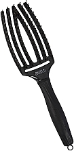 Haarbürste - Olivia Garden Fingerbrush Midnight Desert Black Onyx  — Bild N1