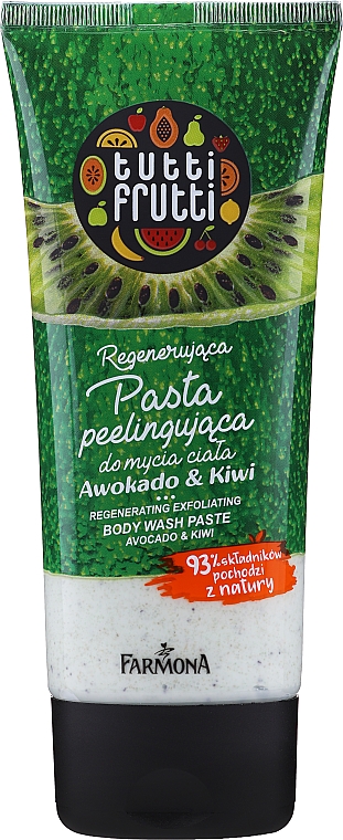 Revitalisierende Körperpaste mit Kiwi und Avocado - Farmona Tutti Frutti — Bild N1