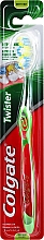 Zahnbürste mittel 24262 hellgrün - Colgate Twister Medium Toothbrush — Bild N1