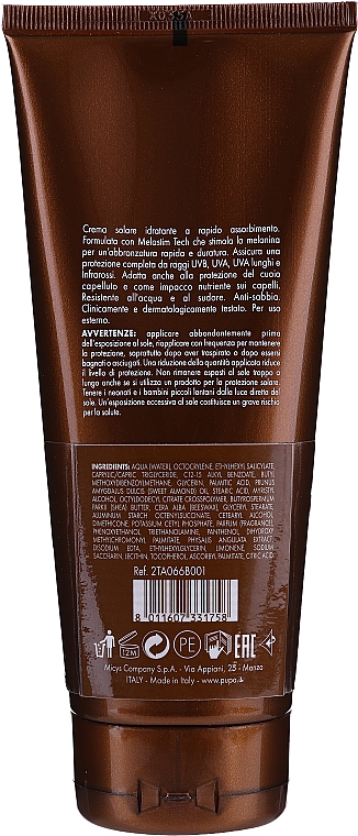 Feuchtigkeitsspendende Sonnenschutzcreme für Körper, Gesicht, Haar und Kopfhaut SPF 30 - Pupa Multifunction Sunscreen Cream — Bild N2