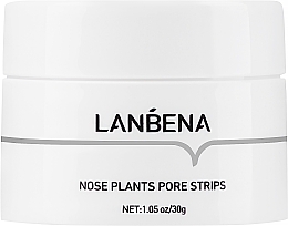 Düfte, Parfümerie und Kosmetik Lanbena Nose Plants Pore Strips - Reinigende Nasenmaske gegen Mitesser mit Hyaluronsäure und Aloe-Extrakt