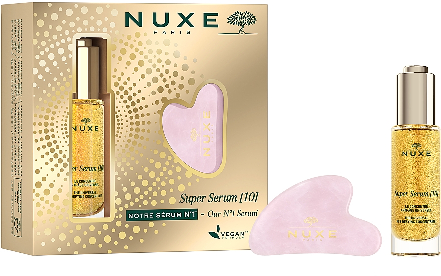 Gesichtspflegeset - Nuxe Super Serum [10] (Gesichtsserum 30ml + Massage-Platte 1 St.) — Bild N3