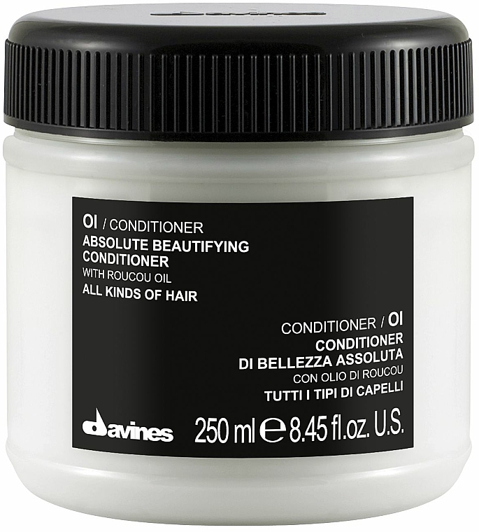 Feuchtigkeitsspendende und pflegende Haarspülung mit Roucou-Öl für mehr Glanz - Davines Absolute Beautifying Conditioner — Bild N1