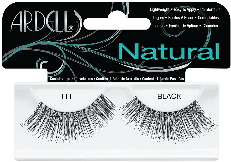 Künstliche Wimpern - Ardell Natural Eye Lashes Black 111 — Bild N1