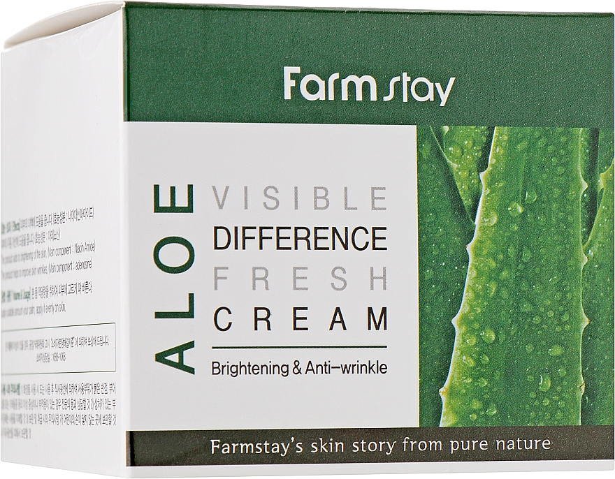 Erfrischende Creme mit Aloe-Extrakt - FarmStay Visible Difference Aloe Fresh Cream — Bild N3