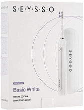 Schallzahnbürste mit Reiseetui weiß - SEYSSO Carbon Basic White Sonic Toothbrush Special Edition — Bild N1
