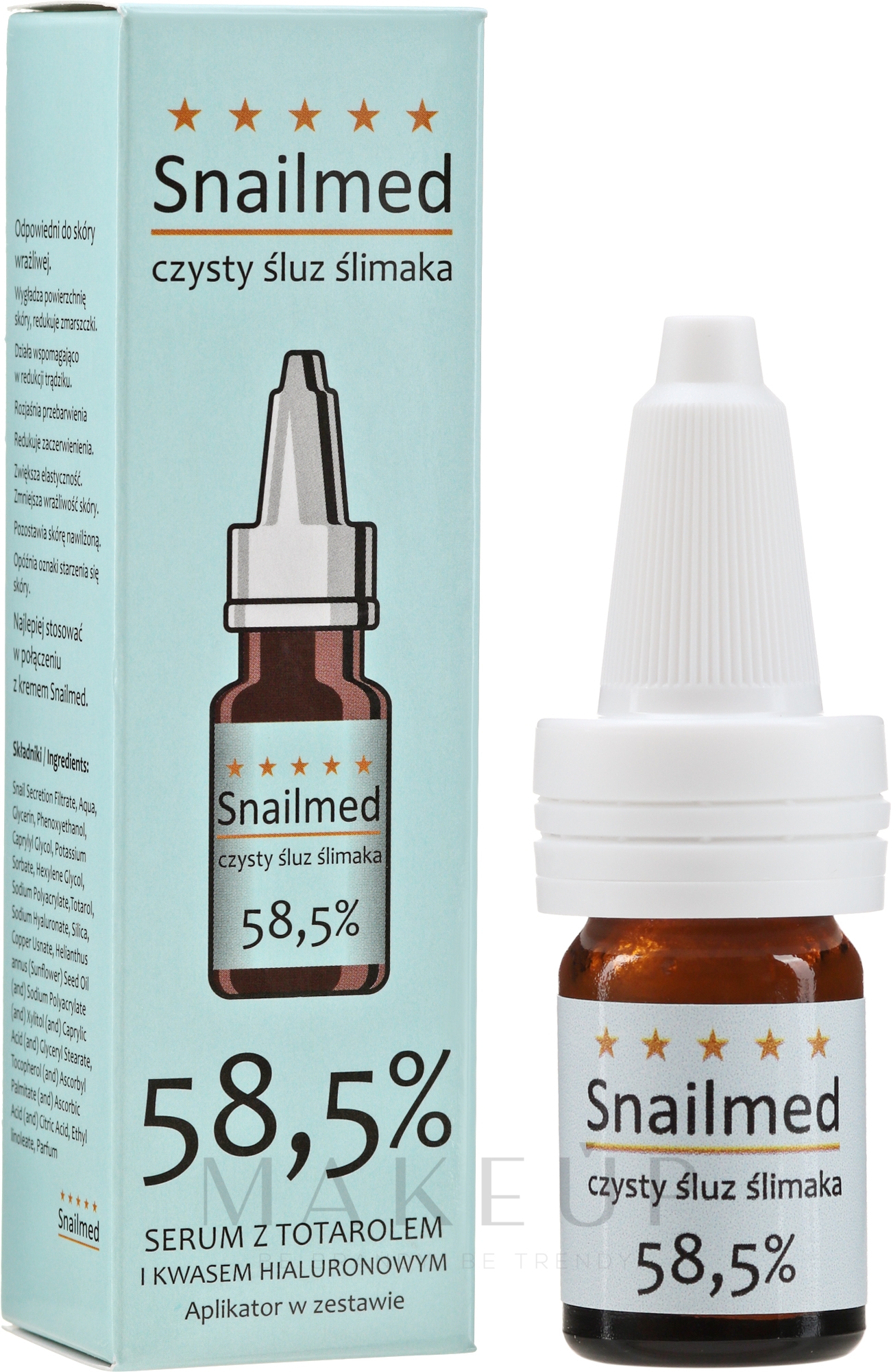 Gesichtsserum mit Schneckenschleim und Totarol - Snailmed Serum — Bild 8 ml