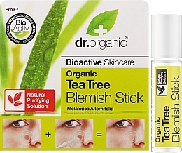 Anti-Flecken-Stift mit Bio-Teebaum - Dr. Organic Tea Tree Blemish Stick Stops In Their Tracks — Bild N2