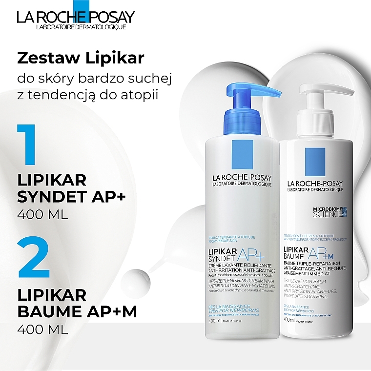 La Roche-Posay Lipikar (Creme 400 ml + Balsam 400 ml) - Körperpflegeset — Bild N2