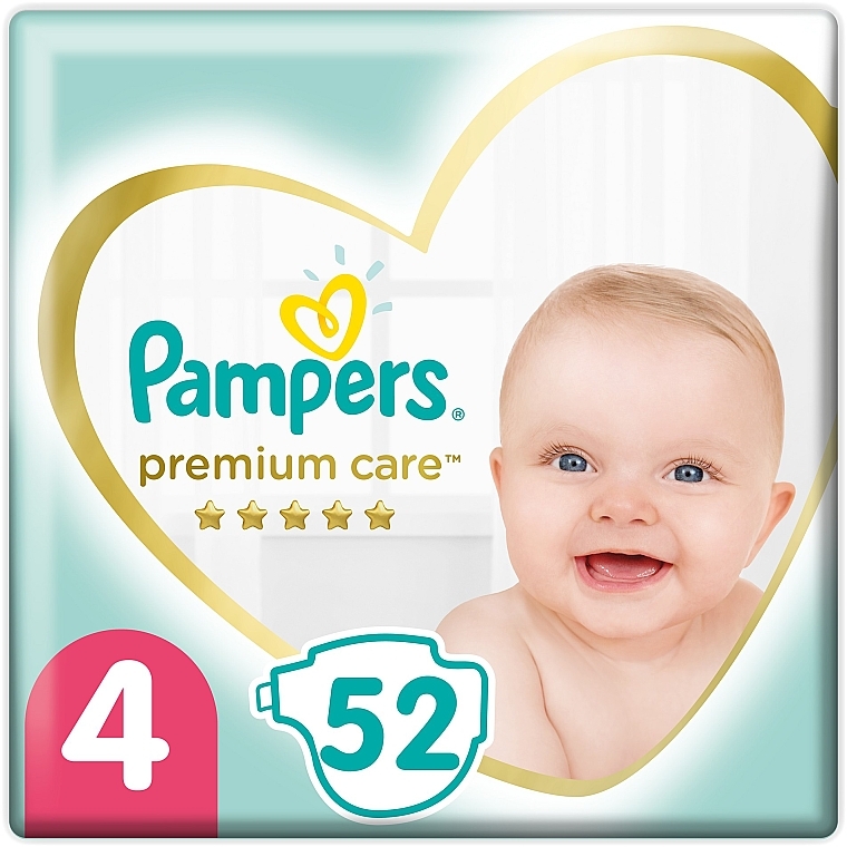 Windeln Premium Care Größe 4 (Maxi) 9-14 kg 52 St. - Pampers — Bild N1