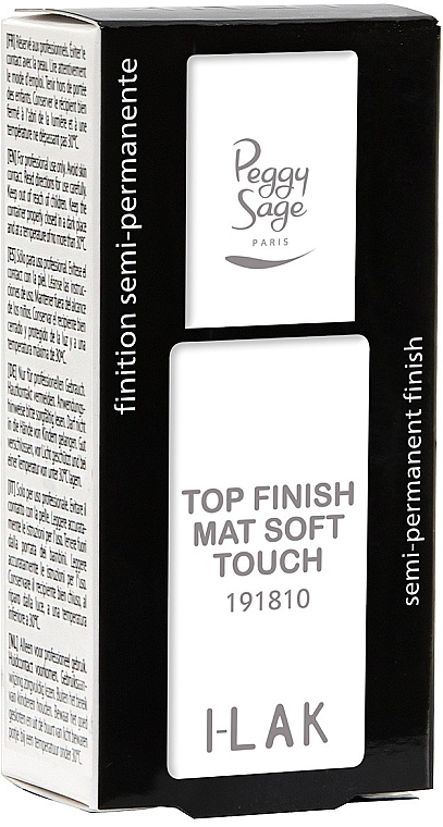 Matter Nagelüberlack - Peggy Sage Top Finish Mat Soft Touch I-Lak — Bild N2