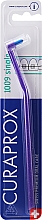 Düfte, Parfümerie und Kosmetik Einbüschelbürste Single CS 1009 lila mit Glitzer und blauen Borsten - Curaprox