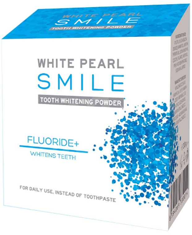 Aufhellendes Zahnpulver mit Menthol - White Pearl Smile Tooth Whitening Powder Fluor + — Bild N1