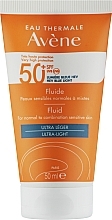 Düfte, Parfümerie und Kosmetik Sonnenschutz-Gesichtscreme - Avene Soins Solaires Fluide SPF50+