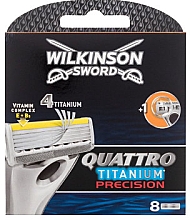 Düfte, Parfümerie und Kosmetik Ersatzklingen - Wilkinson Sword Quattro Titanium Precision