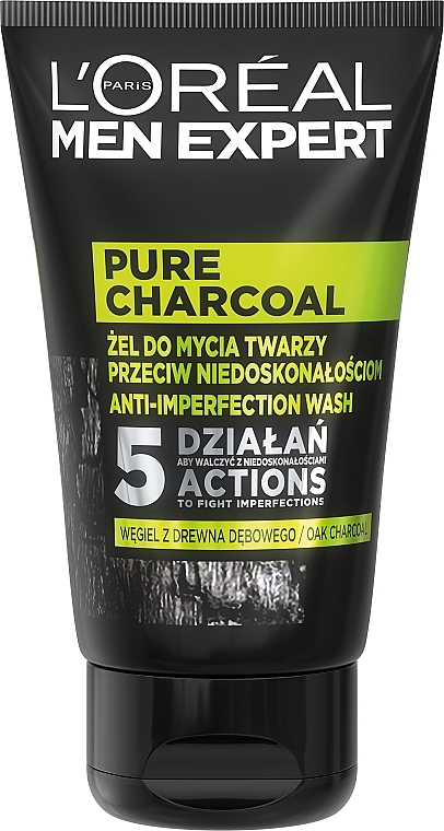 Gesichtswaschgel mit Aktivkohle für Männer - L'Oreal Paris Men Expert Pure Charcoal — Foto N1