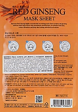 Tuchmaske mit Ginseng-Extrakt - Beauadd Baroness Mask Sheet Red Ginseng — Bild N2