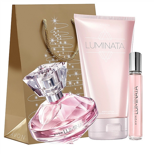 Avon Luminata For Women - Duftset (Eau de Parfum 50ml + Körperlotion 150ml + Eau de Parfum Mini 10ml + Geschenktasche) — Bild N1