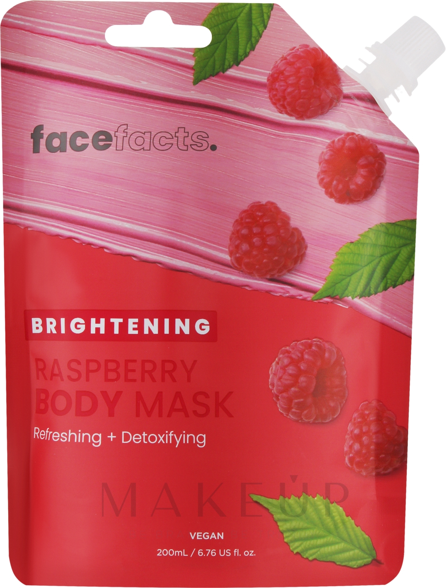 Aufhellende Körpermaske mit Himbeeren - Face Facts Brightening Raspberry Body Mask  — Bild 200 ml