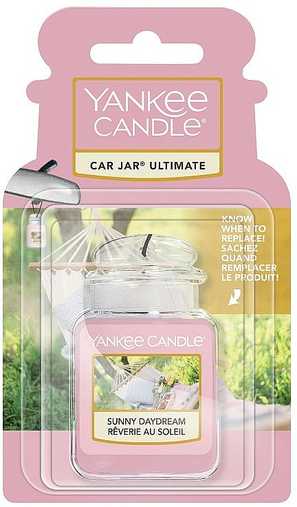 Auto-Lufterfrischer mit süßen Düften von exotischem Ylang-Ylang, Bergamotte und Jasmin - Yankee Candle Car Jar Ultimate Sunny Daydream — Bild N1