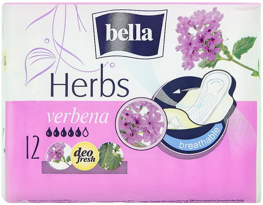 Damenbinden Panty Herbs Verbena 12 St. - Bella — Bild N1