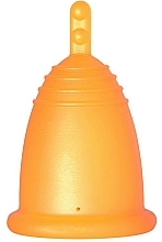 Menstruationstasse Größe M orange - MeLuna Classic Menstrual Cup Stem — Bild N1