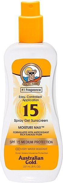 Sonnenschutzgel-Spray - Australian Gold Sunscreen Spray Gel SPF 15 — Bild N1