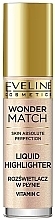 Flüssiger Highlighter für das Gesicht - Eveline Cosmetics Wonder Match Liquid Highlighter — Bild N1