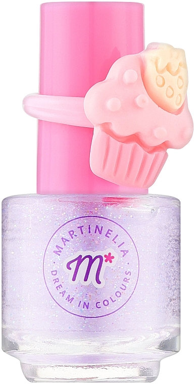 Nagellack für Kinder mit Ring violett - Martinelia Yummy Smalti With Ring — Bild N1