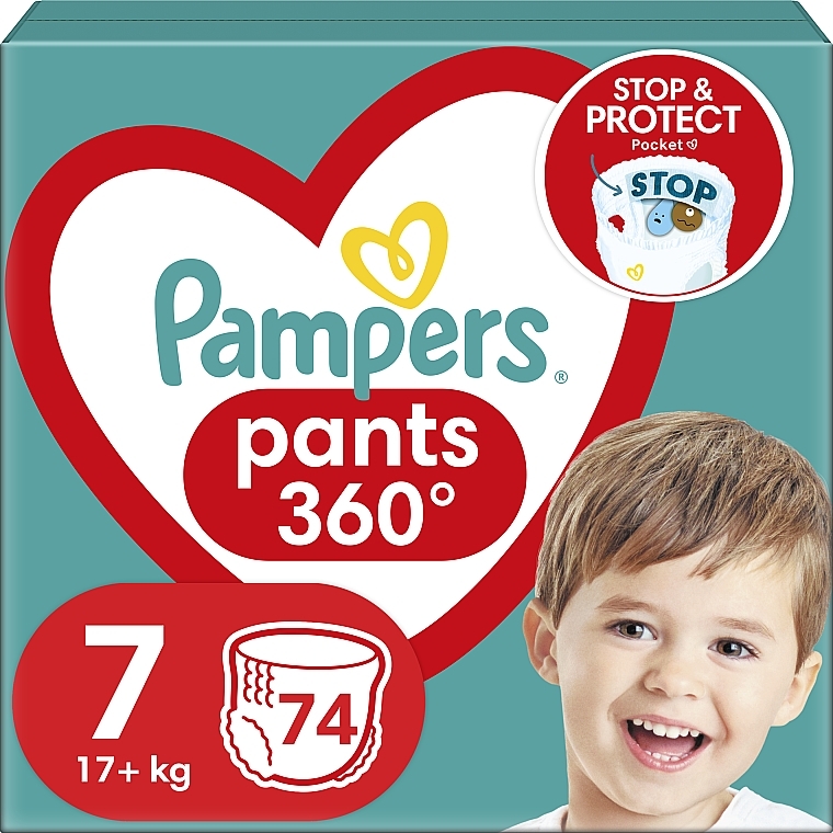 Windeln Pants Größe 7 17+ kg Mega Pack 74 St. - Pampers — Bild N1